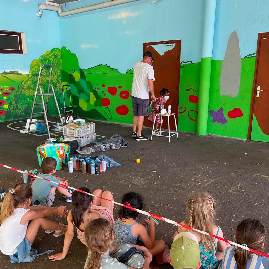 Fresque participative de l’école Kermelo