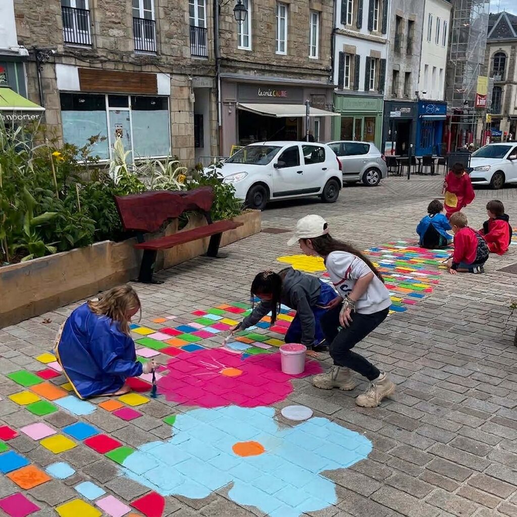 Fresque au sol participative & écologique