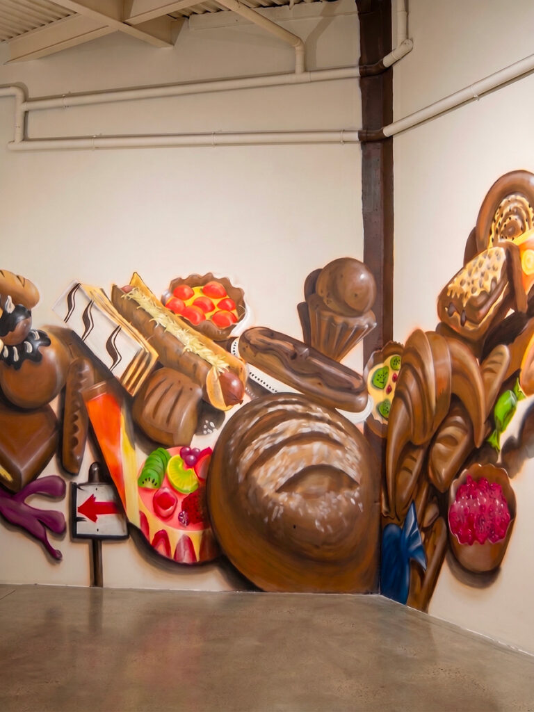 Fresque murale et trompe-l&rsquo;œil gourmand à la Boulangerie Joly