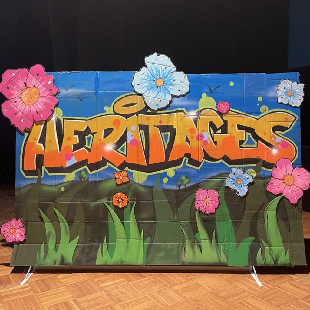 Décor scénique itinérant pour le spectacle « Héritages »